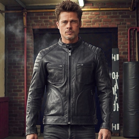 Belstaff Weybridge Dark Grey Leather Moto Jacket (Euro size 54) - Picture 2 of 11